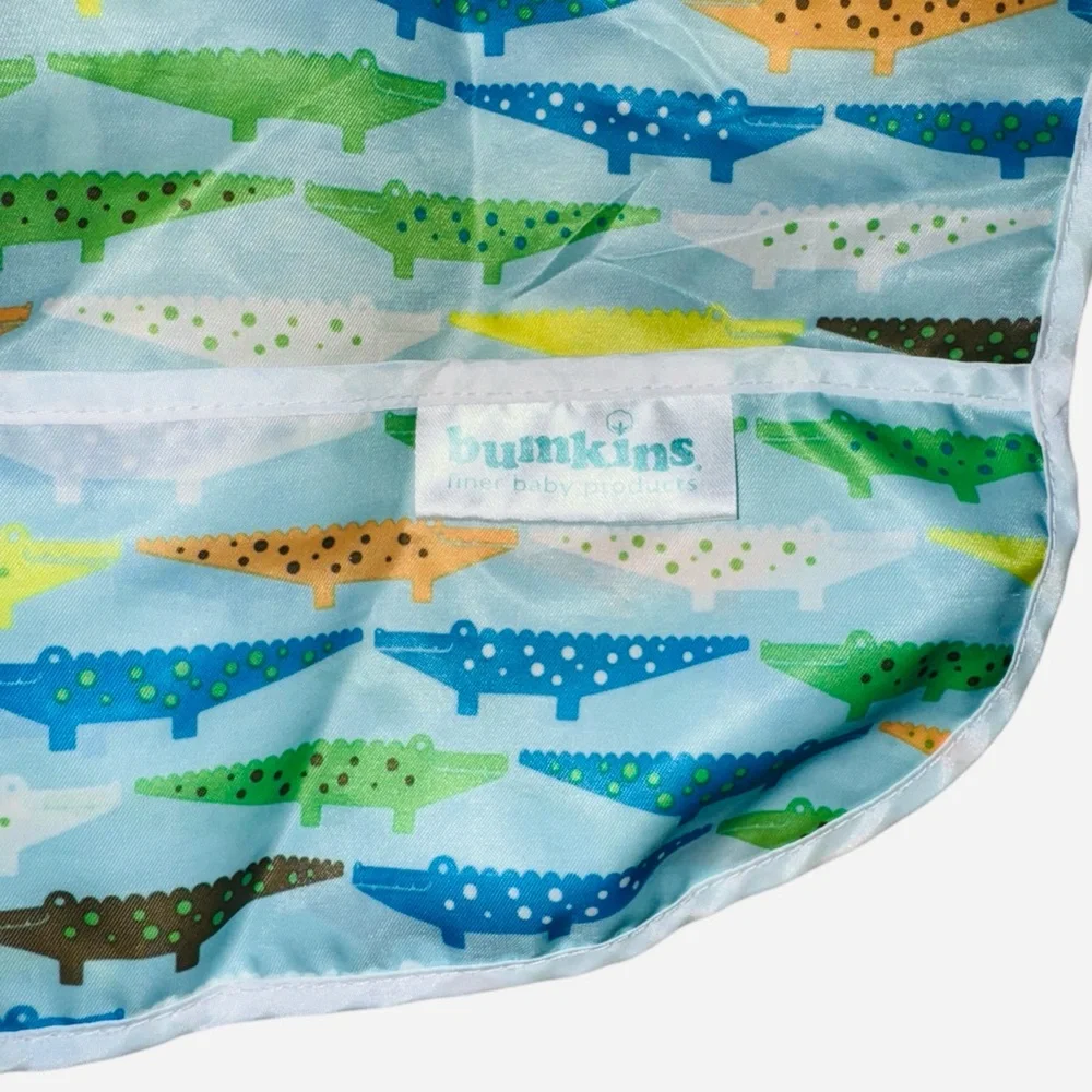 Bankins Dinosaurs SUV 14 Long Sleeve Soft and Lightweight, Bib for Meals, 6-24M